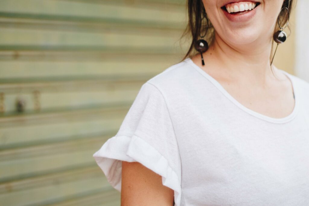 bioidentical hormone replacement therapy
, a smiling woman in white dress